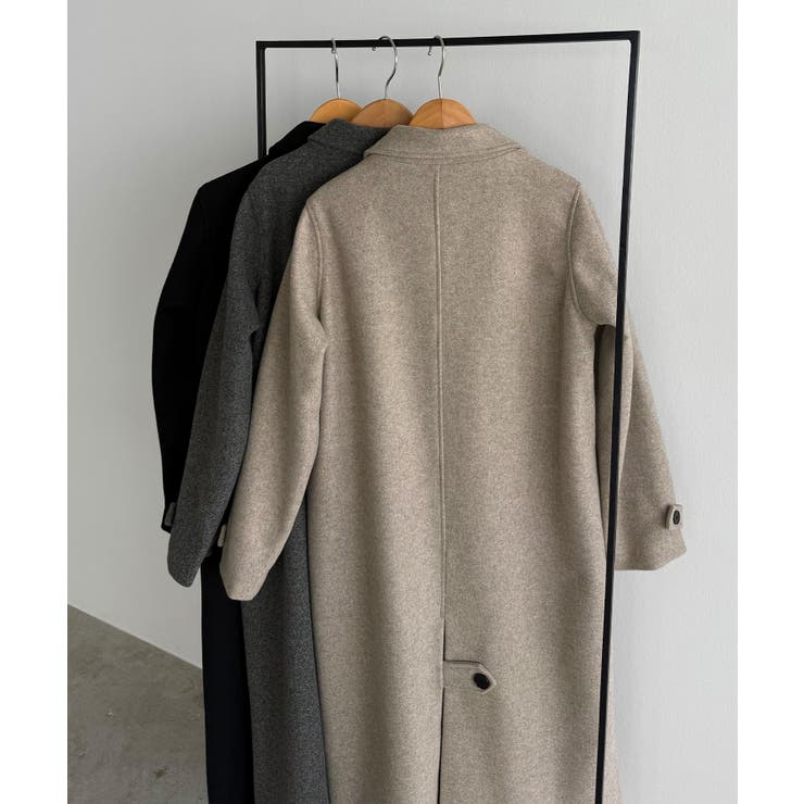callautia ダブルボタンロングチェスターコート[品番：AMTW0012629