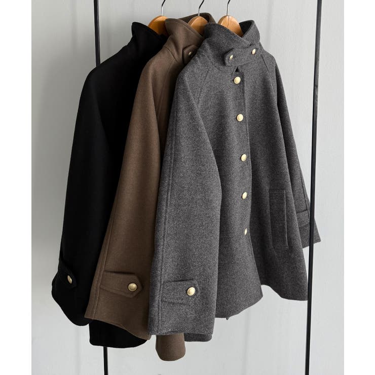 callautia ゴールドボタンミドルコート | JUNOAH | 詳細画像16 