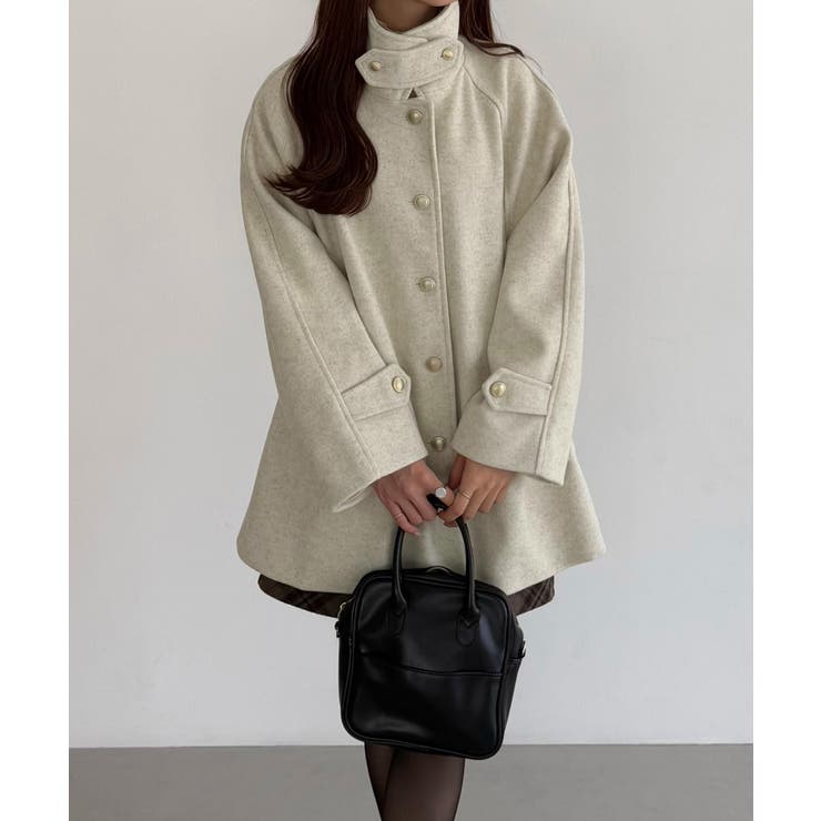 callautia ゴールドボタンミドルコート | JUNOAH | 詳細画像18 