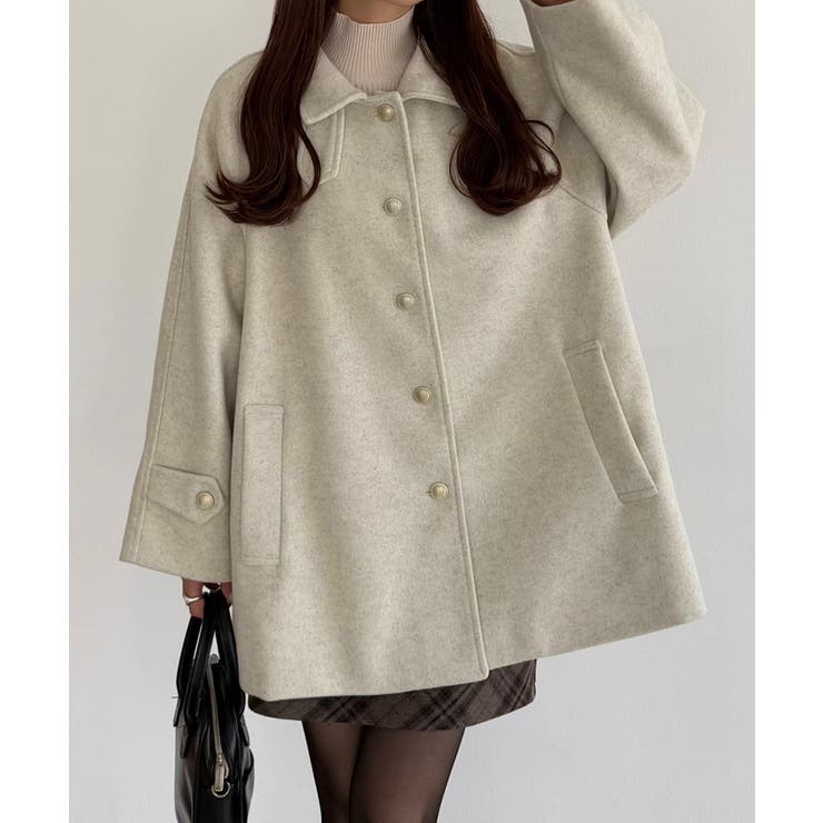 callautia ゴールドボタンミドルコート | JUNOAH | 詳細画像19 