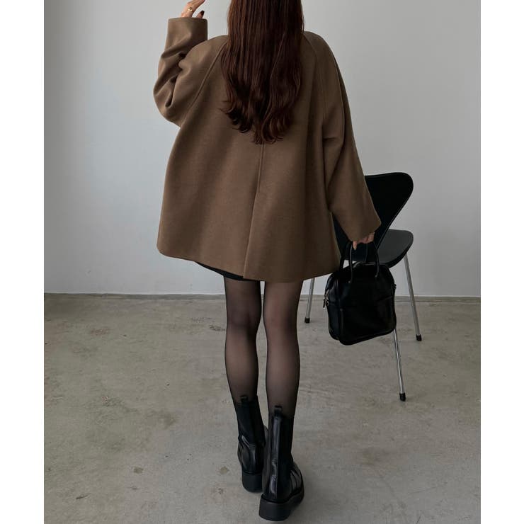 callautia ゴールドボタンミドルコート | JUNOAH | 詳細画像8 