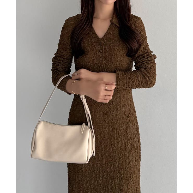 callautia カットレース長袖ポロワンピース（ペチワンピースセット） | JUNOAH | 詳細画像15 