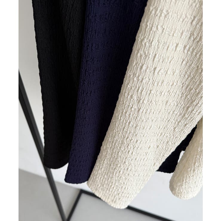 callautia カットジャガードポロトップス | JUNOAH | 詳細画像15 