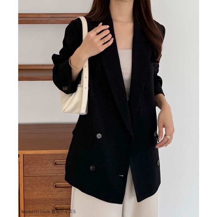 callautia 薄手ツイードテーラードシャツジャケット | JUNOAH | 詳細画像2 