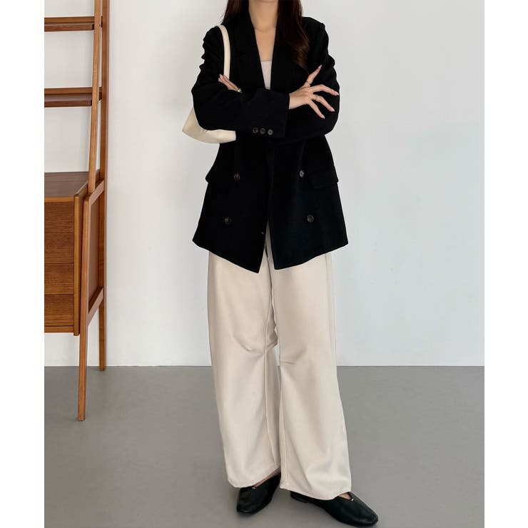 callautia 薄手ツイードテーラードシャツジャケット | JUNOAH | 詳細画像5 