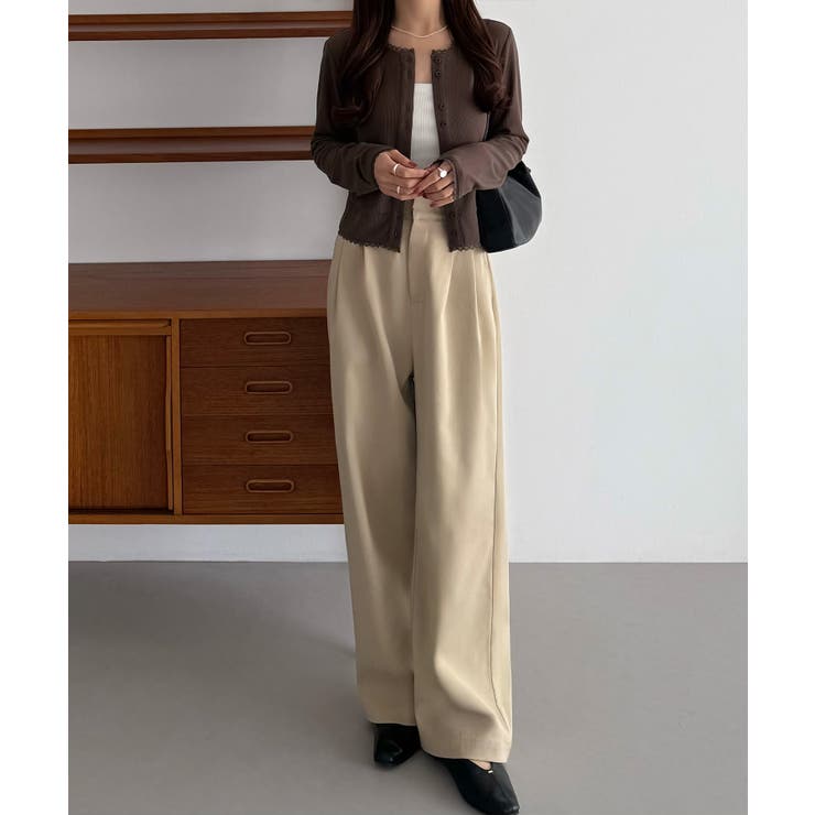 callautia クロップド丈シアーカーディガン | JUNOAH | 詳細画像12 