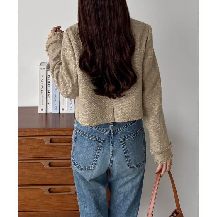 callautia ゴールドボタンツイードジャケット | JUNOAH | 詳細画像11 