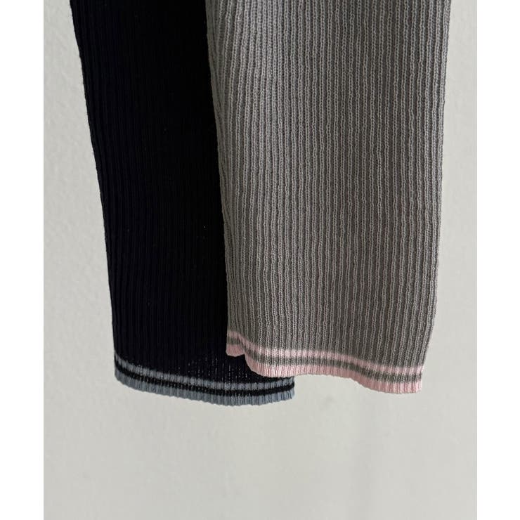 callautia 配色ポロ衿シアーニット | JUNOAH | 詳細画像27 