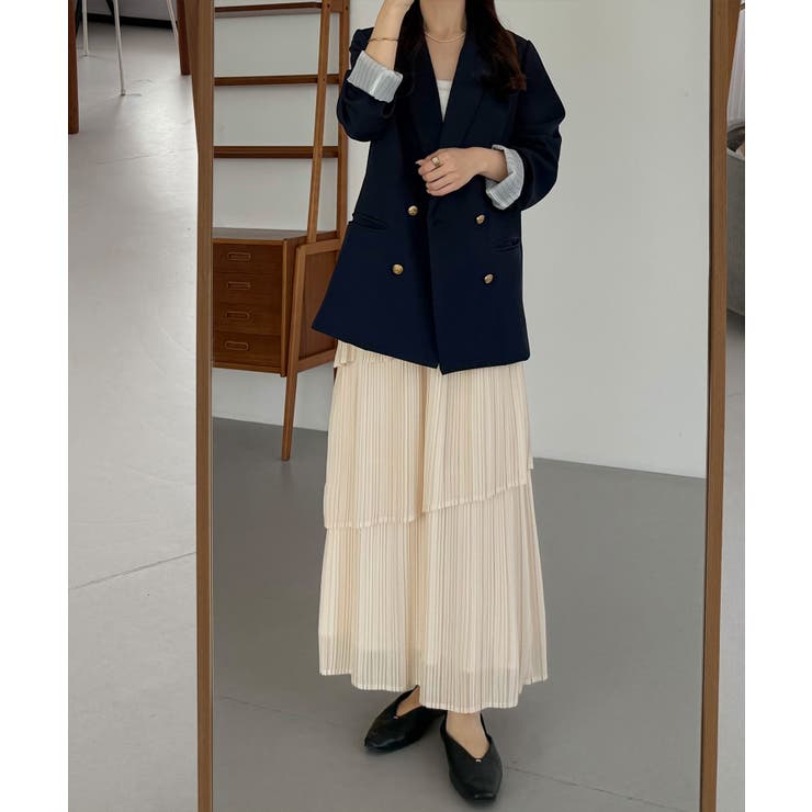 callautia プリーツティアードスカート | JUNOAH | 詳細画像13 