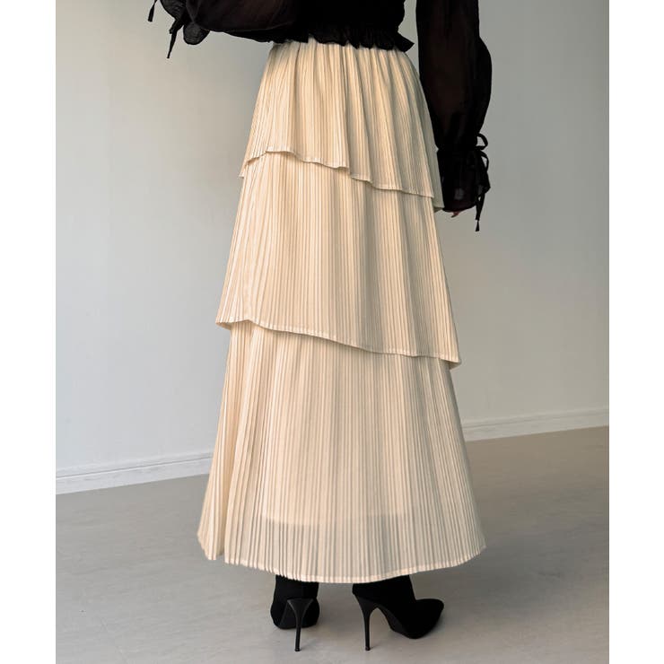 callautia プリーツティアードスカート | JUNOAH | 詳細画像17 