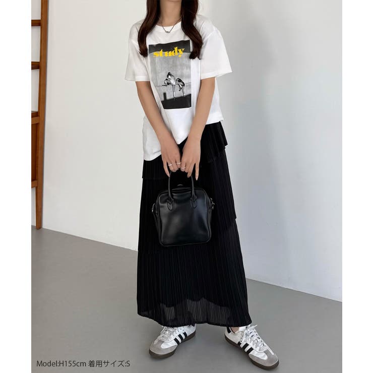 callautia プリーツティアードスカート | JUNOAH | 詳細画像2 