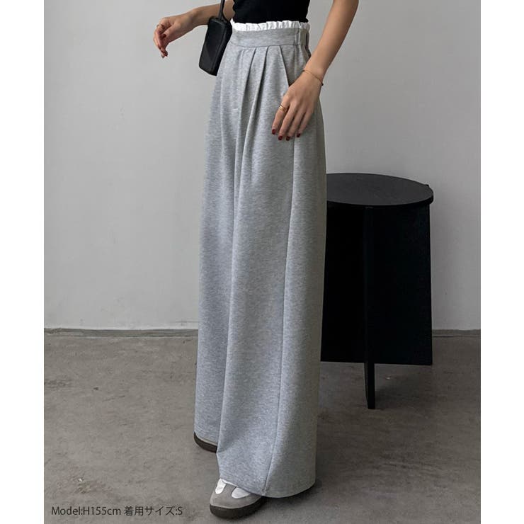 callautia レイヤード風スウェットパンツ | JUNOAH | 詳細画像2 