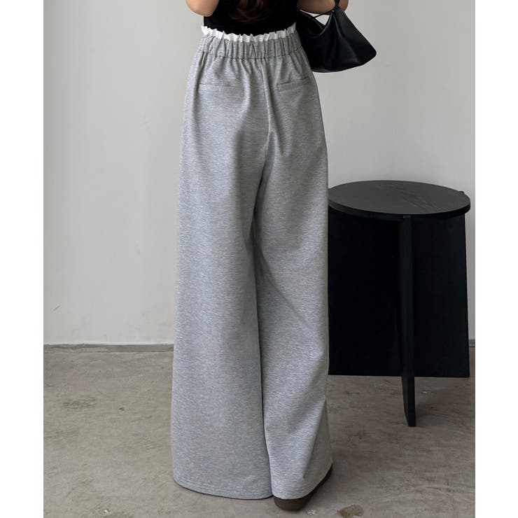 callautia レイヤード風スウェットパンツ | JUNOAH | 詳細画像4 