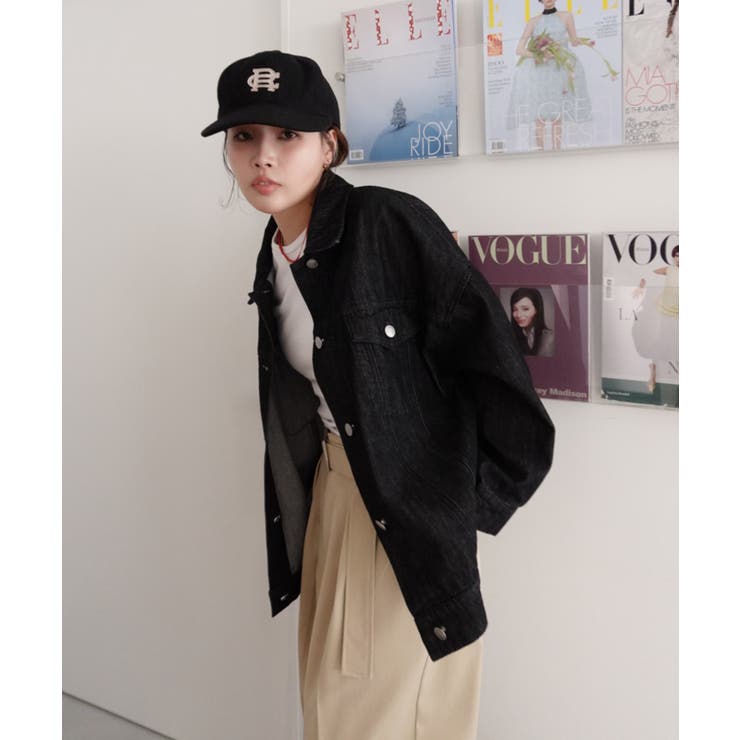 callautia オーバーサイズデニムジャケット | JUNOAH | 詳細画像11 