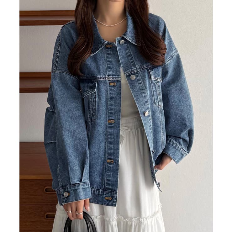 callautia オーバーサイズデニムジャケット | JUNOAH | 詳細画像18 