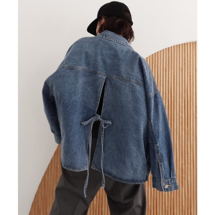 callautia オーバーサイズデニムジャケット | JUNOAH | 詳細画像2 