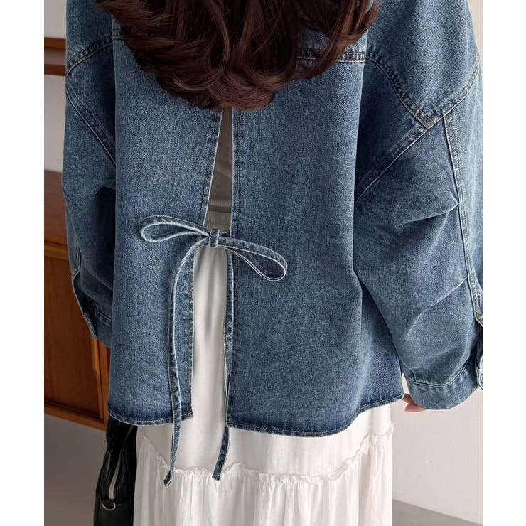 callautia オーバーサイズデニムジャケット | JUNOAH | 詳細画像21 