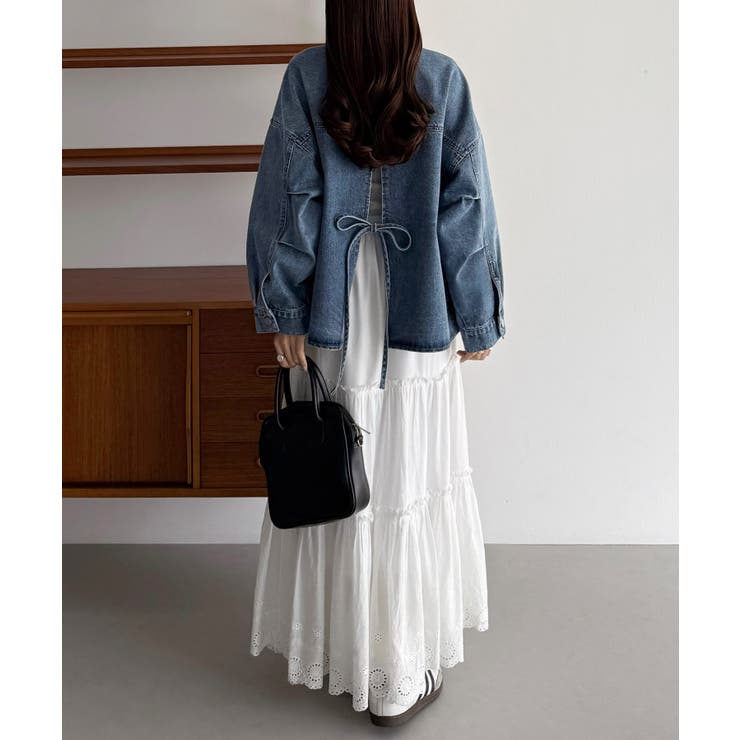 callautia オーバーサイズデニムジャケット | JUNOAH | 詳細画像23 