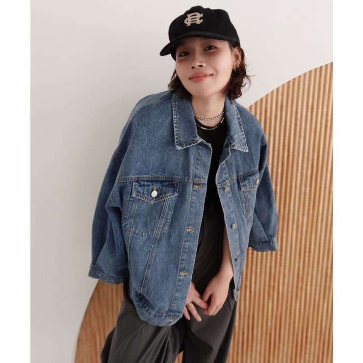 callautia オーバーサイズデニムジャケット | JUNOAH | 詳細画像3 