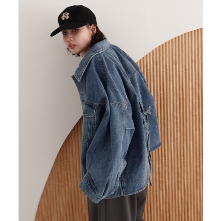 callautia オーバーサイズデニムジャケット | JUNOAH | 詳細画像8 