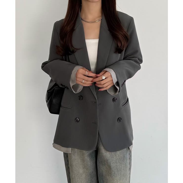 callautia レイヤードデザインジャケット | JUNOAH | 詳細画像11 