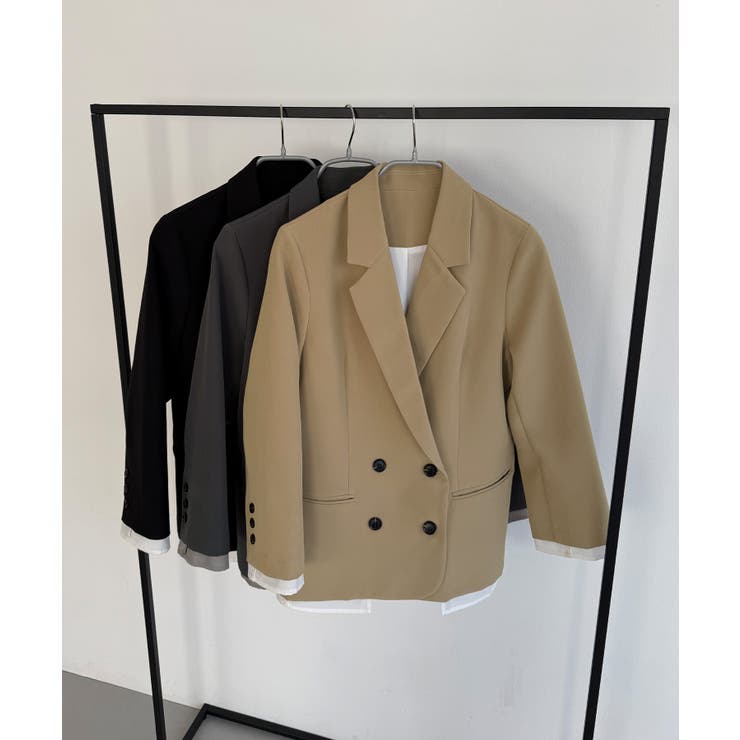 callautia レイヤードデザインジャケット | JUNOAH | 詳細画像14 