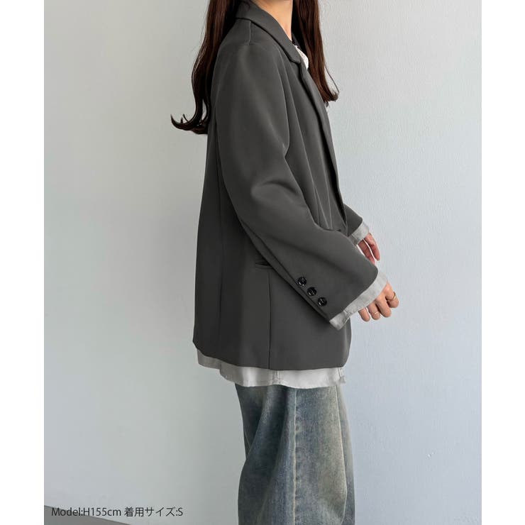 callautia レイヤードデザインジャケット | JUNOAH | 詳細画像2 