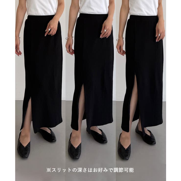 callautia ファスナースリットIラインスカート | JUNOAH | 詳細画像6 