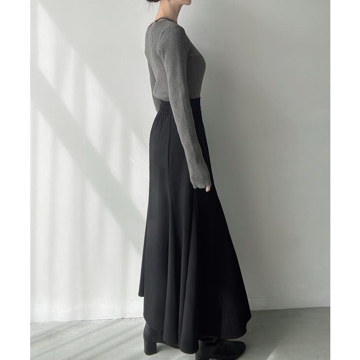 Meiru クロスネックリブニット | JUNOAH | 詳細画像12 