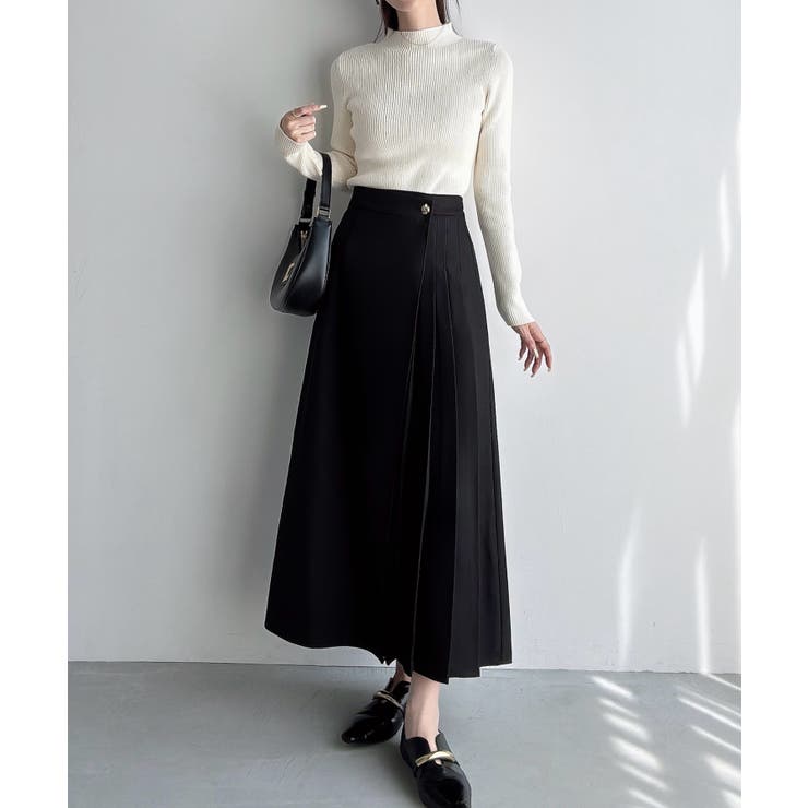 未使用haider ackermannハイダーアッカーマンラッププリーツスカート Meiru プリーツラップミディアムスカート[品番：AMTW0012672]｜JUNOAH