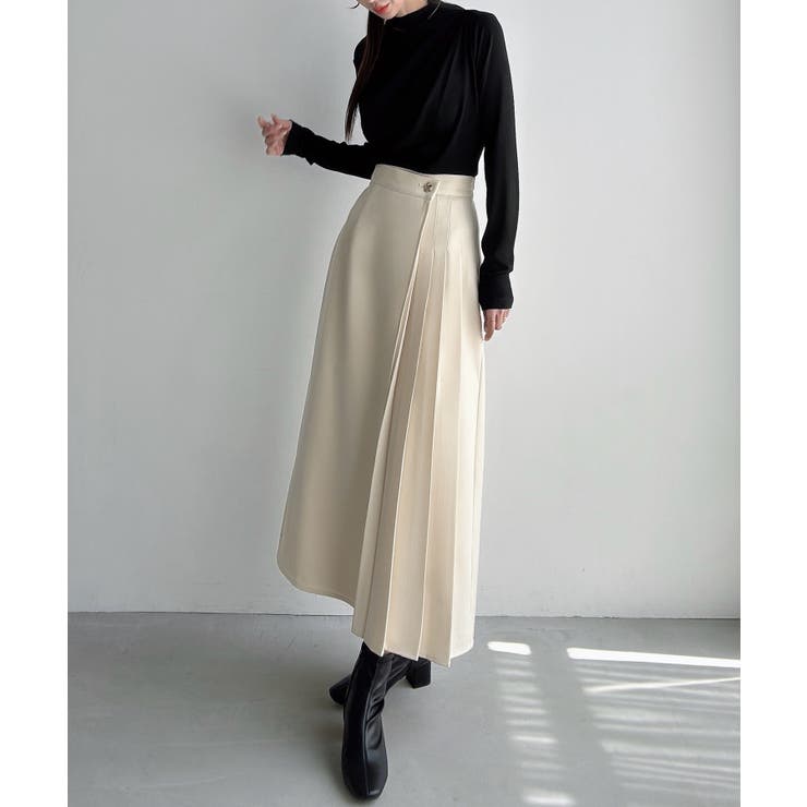 Meiru 薄手モックネックドレープトップス | JUNOAH | 詳細画像8 