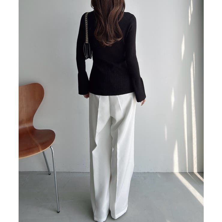 Meiru ロング丈ニュアンス釦ニットカーディガン | JUNOAH | 詳細画像11 