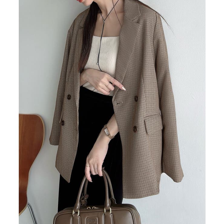 Meiru ダブルテーラードジャケット | JUNOAH | 詳細画像10