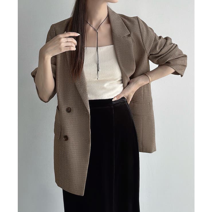 Meiru ダブルテーラードジャケット | JUNOAH | 詳細画像11