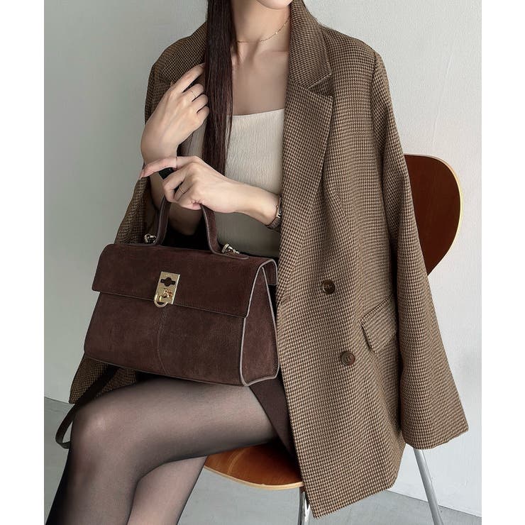 ブラウン | Meiru ダブルテーラードジャケット | JUNOAH