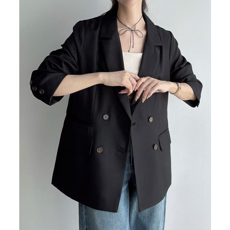 Meiru ダブルテーラードジャケット | JUNOAH | 詳細画像7