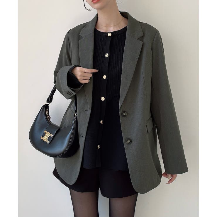 Meiru シングルテーラードジャケット(薄手、裏地なし)【セットアップ対応】 | JUNOAH | 詳細画像11 