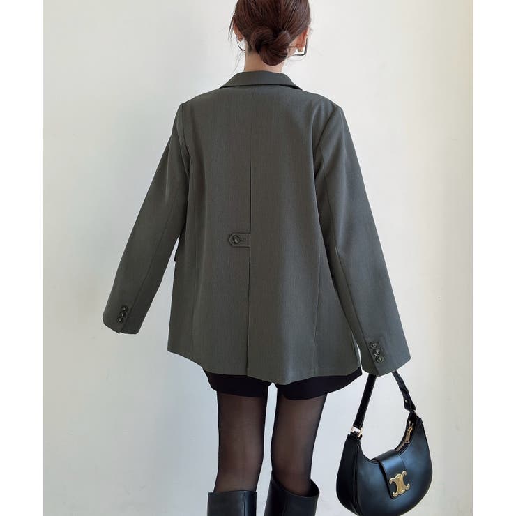 Meiru シングルテーラードジャケット(薄手、裏地なし)【セットアップ対応】 | JUNOAH | 詳細画像12 