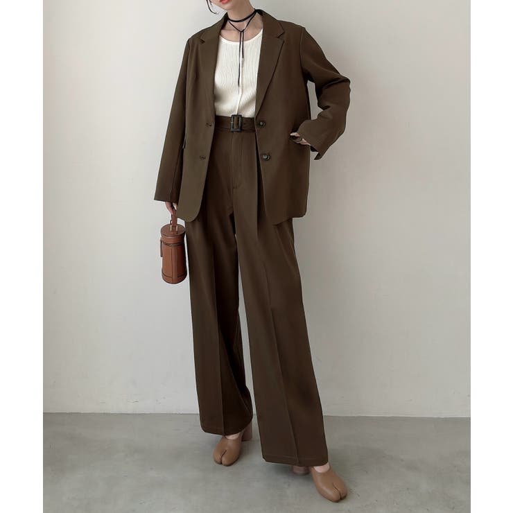 Meiru シングルテーラードジャケット(薄手、裏地なし)【セットアップ対応】 | JUNOAH | 詳細画像14 