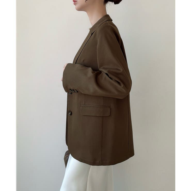 Meiru シングルテーラードジャケット(薄手、裏地なし)【セットアップ対応】 | JUNOAH | 詳細画像16 