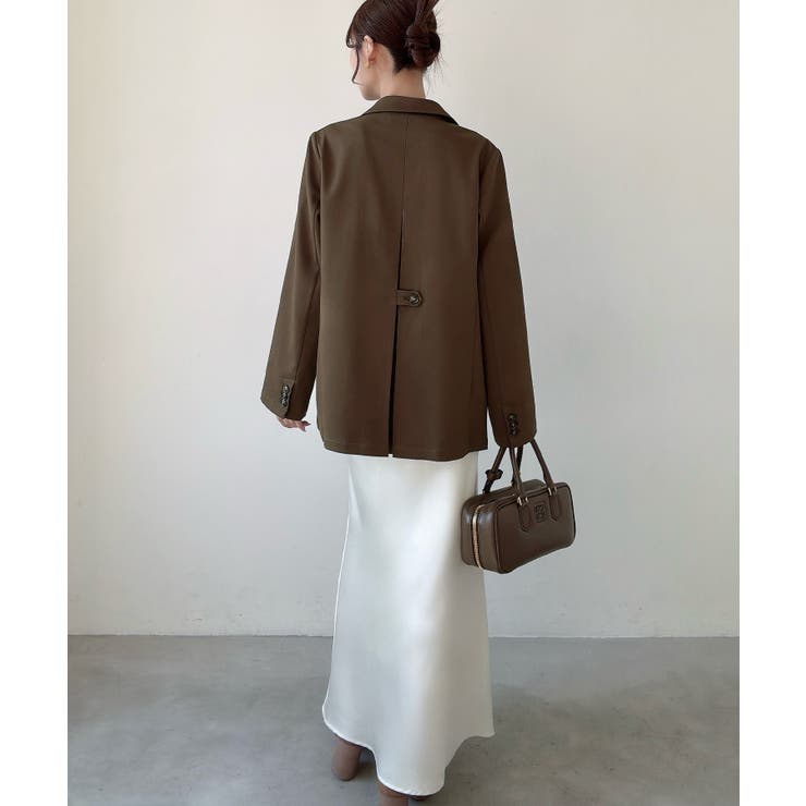 Meiru シングルテーラードジャケット(薄手、裏地なし)【セットアップ対応】 | JUNOAH | 詳細画像18 