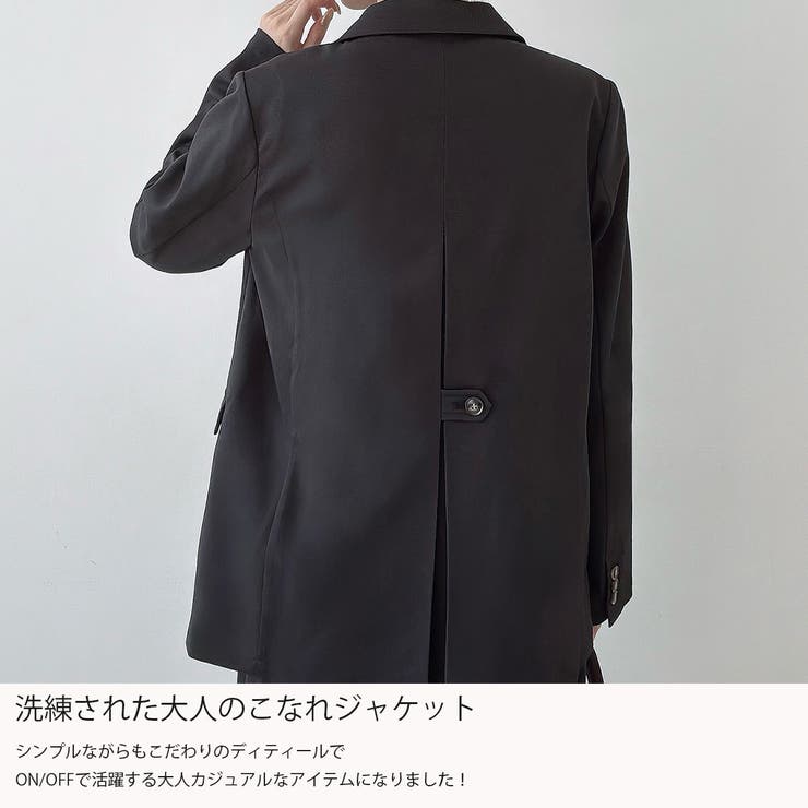 Meiru シングルテーラードジャケット(薄手、裏地なし)【セットアップ対応】 | JUNOAH | 詳細画像3 