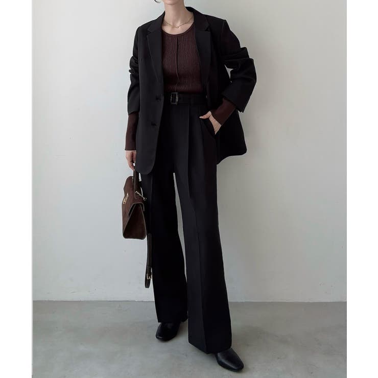 Meiru シングルテーラードジャケット(薄手、裏地なし)【セットアップ対応】 | JUNOAH | 詳細画像4 