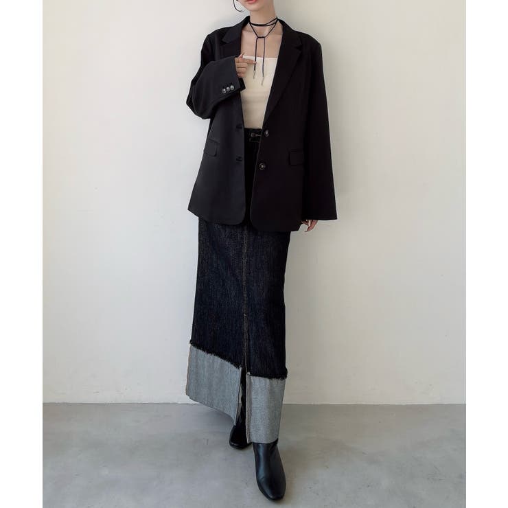 Meiru シングルテーラードジャケット(薄手、裏地なし)【セットアップ対応】 | JUNOAH | 詳細画像6 