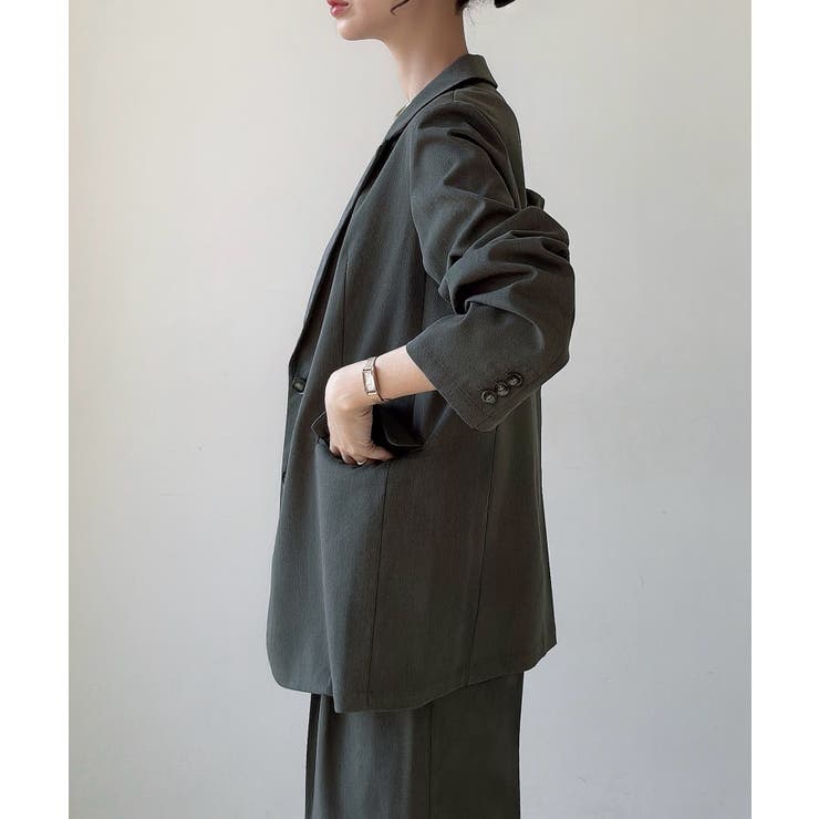 Meiru シングルテーラードジャケット(薄手、裏地なし)【セットアップ対応】 | JUNOAH | 詳細画像9 