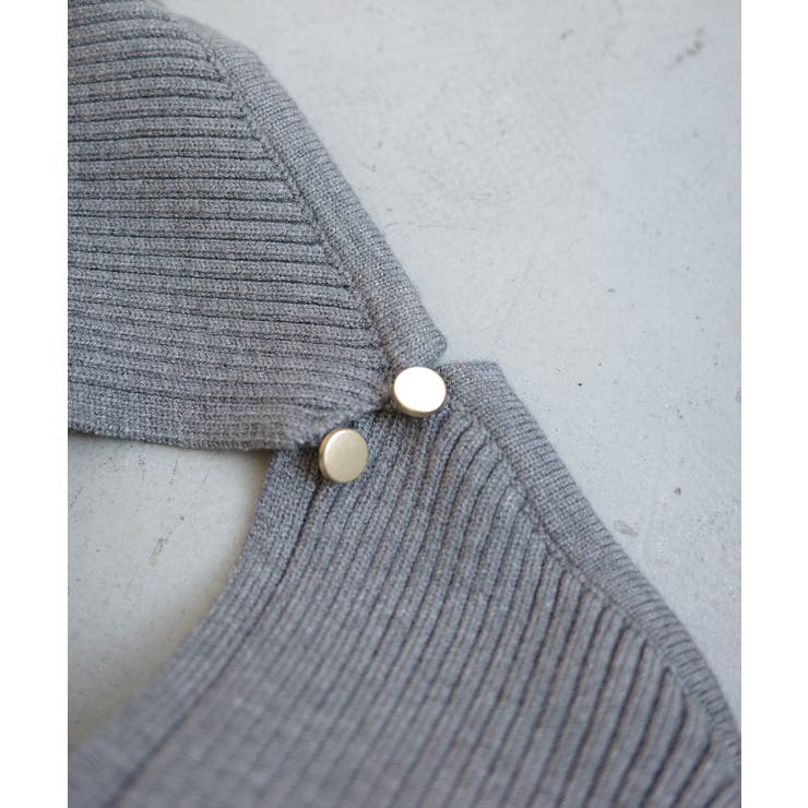 Meiru バックオープンリブニット | JUNOAH | 詳細画像20 