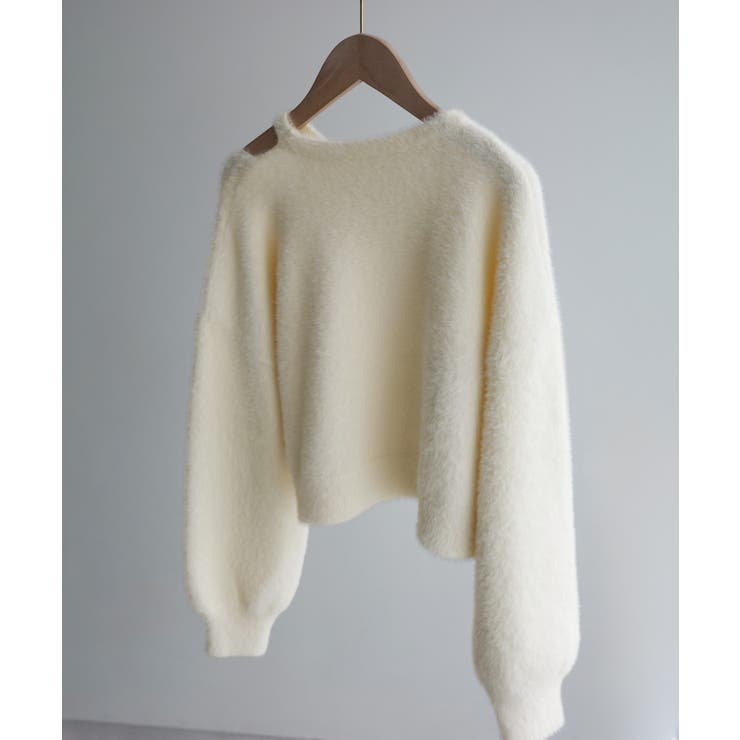 Meiru カットデザインシャギーショートニット | JUNOAH | 詳細画像15 