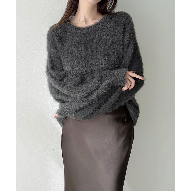 Meiru シャギーバックリボンニット | JUNOAH | 詳細画像11 