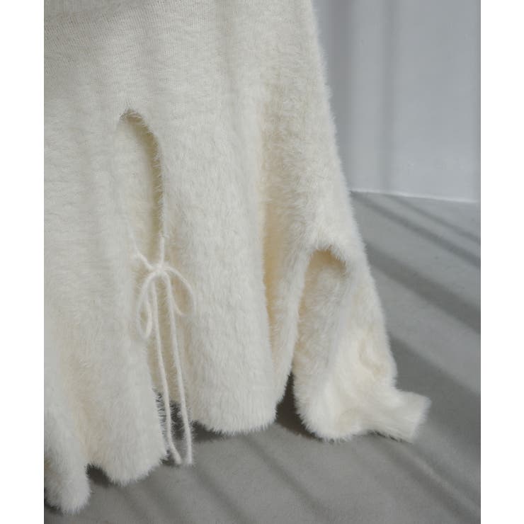 Meiru シャギーバックリボンニット | JUNOAH | 詳細画像16 