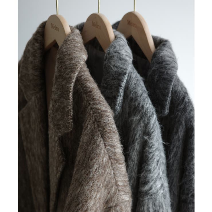 Meiru コクーンスリーブシャギージャケットコート | JUNOAH | 詳細画像15 